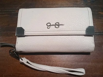 Jessica Simpson Taupe Gray  Wristlet Wallet Clutch Leopard Print *FREE SHIPPING* - Image 1 of 4