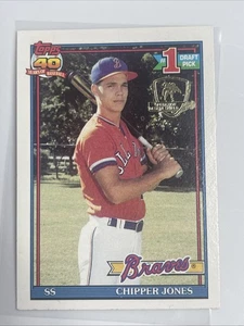1991 Topps - Chipper Jones #333 Operation Desert Shield (RC) - Picture 1 of 13