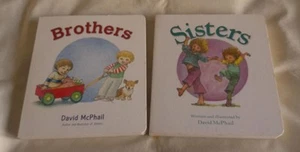 Set of 2 Sisters/Brothers board books by David McPhail - Picture 1 of 1