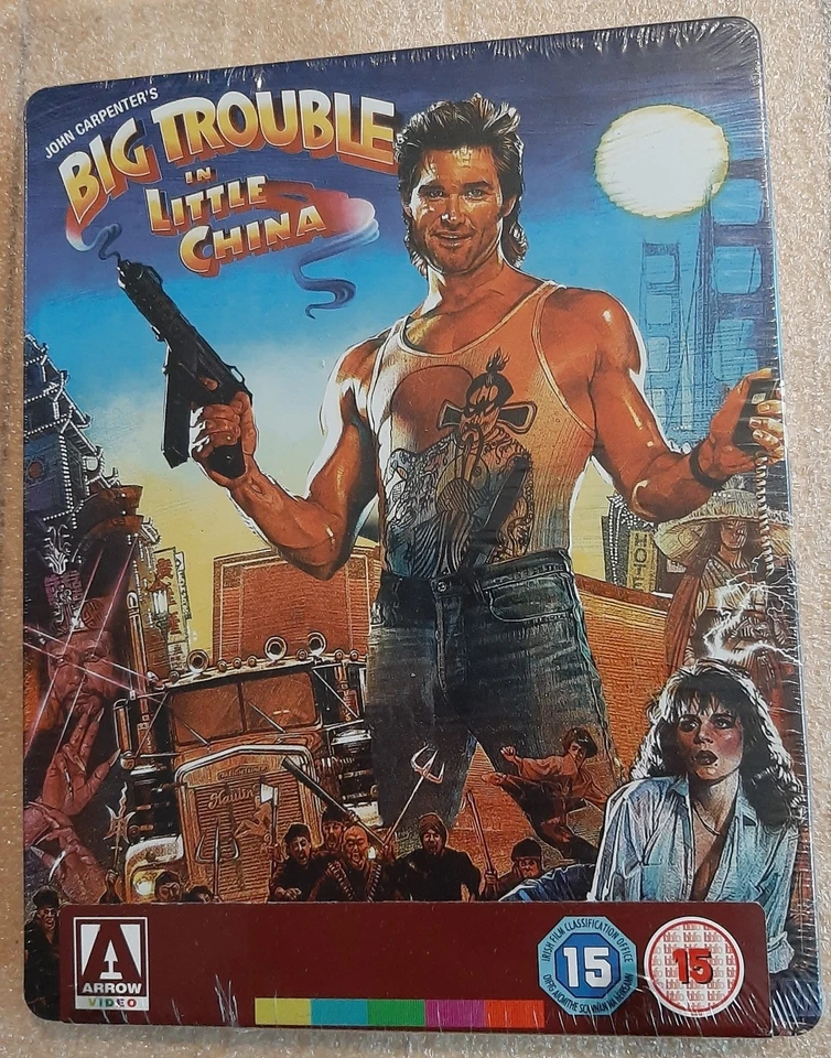 BIG TROUBLE IN LITTLE CHINA UK BLU RAY STEELBOOK NEW SEALED JOHN CARPENTER DVD - Image 1 of 2