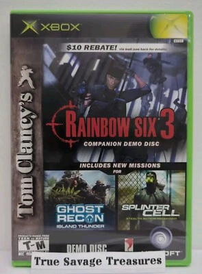 Tom Clancy's Rainbow Six 3 Companion Demo Disc (Microsoft Xbox, 2003) CIB - Image 1 of 4