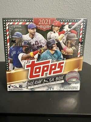 2021 Topps Baseball Holiday Mega Box MLB 1 Auto Or Relic Factory Sealed New - Image 1 of 4