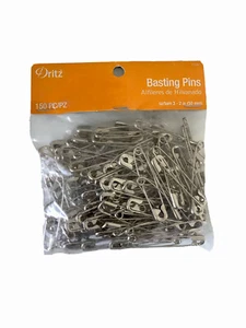 Dritz 11722 Basting Safety Pins, Size 3 , 2 inch Nickel-Plated Steel (150 Count) - Picture 1 of 1