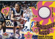 Dawn Staley HOF 2002 WNBA Fleer Ultra  Summer Love Game Worn Jersey Card