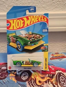 Hot Wheels #15 HW Art Cars 1/10 TRACK MANGA Maroon w/Yellow Wheels BlackMC5 2023 - Picture 1 of 3