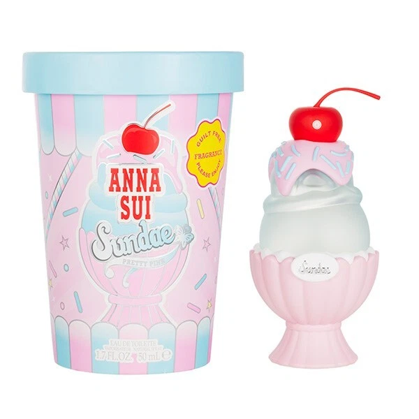 Anna Sui Ice Cream Sundae Pretty Pink Eau de Toilette 1,7 oz/50 ml Nuevo en caja Foto 1 de 2