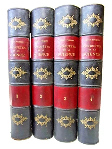 Louis Figuier. The New Conquests Of Science Complete In 4 Volumes - Picture 1 of 12