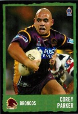 2004 Brisbane Broncos NRL Select Daily Telegraph Card - Corey Parker
