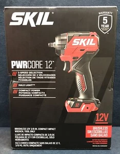 New SKIL PWECORE 12 12V Brushless 3/8 IN. Compact Impact IW6744A-00 Tool Only - Picture 1 of 6