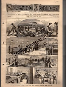 1881 Scientific American April 30 - Housatonic MA; Star colors; China telephones - Picture 1 of 1