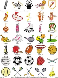 377 EQUIPO DEPORTIVO COLECCIÓN MÁQUINA BORDAR DISEÑOS PES USB - Imagen 1 de 11