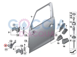 Genuine MINI Countryman R60 Front Door Brake Front door-hinge 51219800582 - Picture 1 of 3