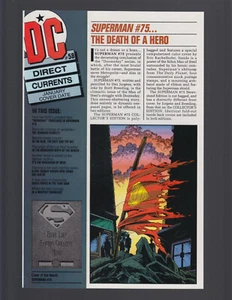 DIRECT CURRENTS #58 (1st appearance of Bane, Death of Superman) NM- 1993 - Imagen 1 de 3