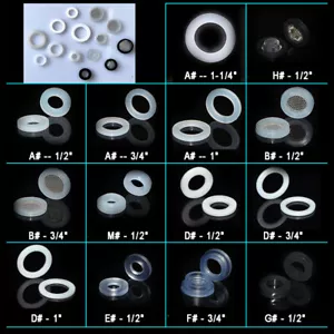 Guarnizione Rondella Gomma Silicio Inserto Valvola Rubinetto Tubo Guarnizioni O-Ring - Foto 1 di 30