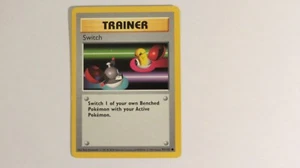 1999 Vintage Pokemon Base Set Shadowless SWITCH 95/102 WotC Common Excell Cond - Picture 1 of 2