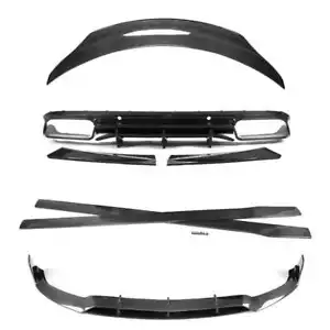 KIT COMPLETO FIBRA DI CARBONIO MERCEDES C63 W205 COUPE FACELIFT - STILE B - Foto 1 di 11