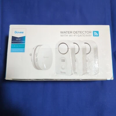 Govee Water Detector 3 Pack with RF Wi-Fi Gateway - Image 1 of 4