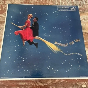 Midnight For Two The Three Suns With Pipe Organ LP Vinyl RCA Victor LPM 1333 - Picture 1 of 2