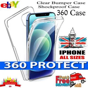 Custodia 360 per iPhone 16 15 14 13 12 11 Pro Max XR antiurto anteriore TPU posteriore rigida - Foto 1 di 6