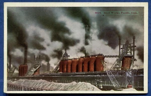 Pueblo Colorado co Steel Works old postcard - Picture 1 of 2