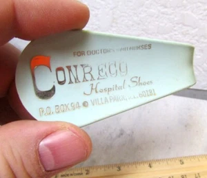 vintage Conreco Hospital Shoes Illinois advertising plastic shoe horn - Picture 1 of 3