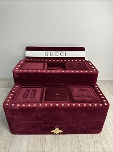 Gucci Store Display Set Jewelry Box Gucci Watch Box Velvet BEAUTIFUL - Picture 1 of 14