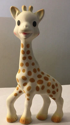 Sophie the Giraffe Baby Teether Flexible Teething Toy Working Squeaker Vulli 7" - Image 1 of 4