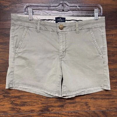 Shorts chino feminino American Eagle - Lavagem leve verde oliva - 32x5 tamanho 8 - Imagem 1 de 4