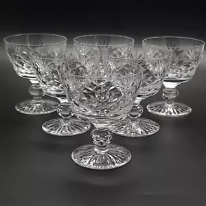 Vintage Stuart Crystal Ludlow Pattern Liqueur / Sherry Glasses Set of 6 - Picture 1 of 15