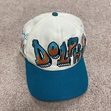 Vintage Miami Dolphins Graffiti Snapback Hat See Pictures