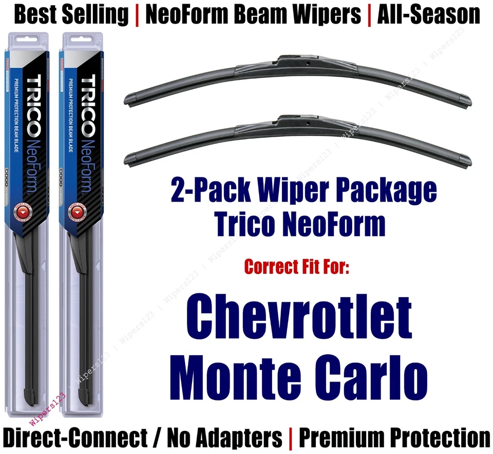Limpiaparabrisas NeoForm Super Premium 2pk apto para Chevrolet Monte Carlo 1970-1977 - 16160x2 Foto 1 de 1