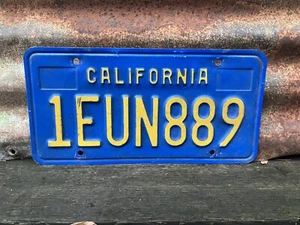 1970s 1980s California License Plate Vintage CA  Auto Tag Garage Shop Wall Decor - Picture 1 of 1
