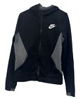 Nike Youth Hooded Jacket Size XL Black And Gray Long Sleeve