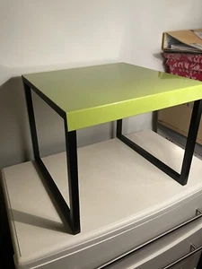 Sleek Lime Green And Black Habitat kilo Side Table - Picture 1 of 3