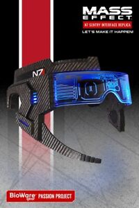 Mass Effect N7 Sentry Interface Replica Helmet Head Visor Glasses Figure New