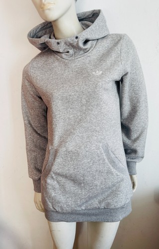 SACAI Felpa con cappuccio donna Adidas felpa con cappuccio lunga pullover grigio chiaro 36 NUOVO maglione