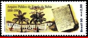 2228 BRAZIL 1990 BAHIA STATE PUBLIC ARCHIVES, TREE, MI# 2339 RHM C-1664, MNH - Picture 1 of 2