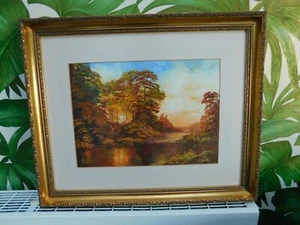 Großes vergoldetes gerahmtes Ölgemälde von Joan S Maddra - Bild 1 von 14