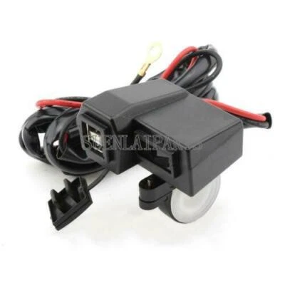 Dual USB Charger LED Voltmeter For Honda Shadow VT 600 750 1100 VTX 1300 1800 Foto 1 de 4