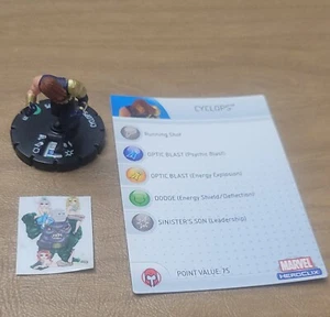 =HeroClix Marvel MUTATIONEN UND MONSTERS Zyklop 023 mit Karte= - Bild 1 von 1
