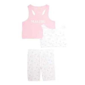 Theme by Ariella Girls Tank Top, Bike Shorts, Sports Bra Active Set Size L (14) - Picture 1 of 6