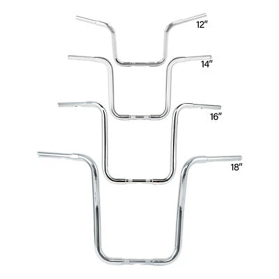 12''/14''/16"/18'' Ape Hanger 1 1/4" Handlebar Fit For Harley Heritage Softail - Image 1 of 4