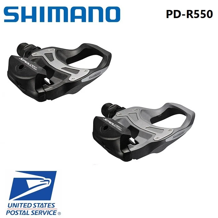 Pedales de bicicleta de carretera Shimano PD-R550 SPD-SL sin clip PD R550 Foto 1 de 1