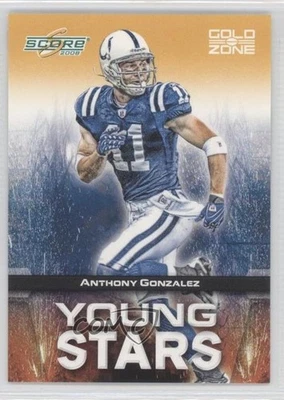 2008 Score Young Stars Gold Zone /500 Anthony Gonzalez #YS-2 - Image 1 of 2