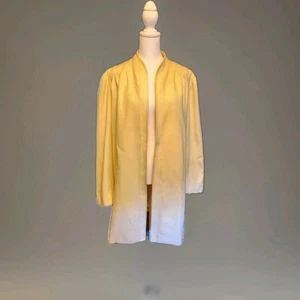 Abrigo de vestir de colección años 80 Lilli Ann The New Englander marfil cortina abierta frontal mohair - Imagen 1 de 10
