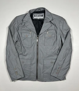 Rampage Jacket Womens Medium Zip Front 4 Pocket Button Detail Casual Outerwear - Picture 1 of 8