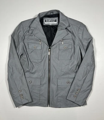 Rampage Jacket Womens Medium Zip Front 4 Pocket Button Detail Casual Outerwear - Image 1 of 4