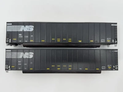 HO Lot of 2 LBF Norfolk Southern 8200 Cu Ft Wood Chip Hopper Gondola Cars NS - Image 1 of 4