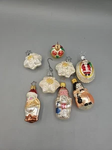 Lot Vtg. Old World Christmas Inge Glass Ornaments West Germany Santa St Nicholas - Picture 1 of 17