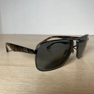 Ray-Ban RB3516 004/13 Sunglasses FRAMES ONLY Tortoise Metal 62-15 Made In Italy - Picture 1 of 9